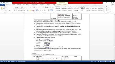 TYBCOM: Financial Accounting - V : Internal reconstruction [9th July, 2021]