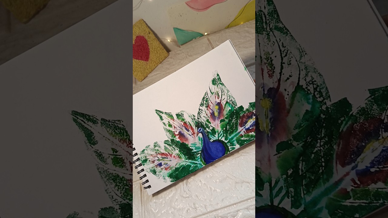 Paint with Leaves 😍 