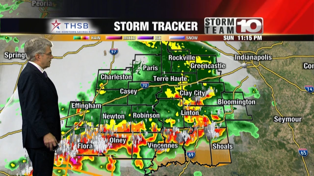 Sunday Night: Tracking severe storms in southern areas - YouTube