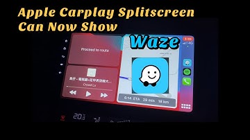 Waze is Now On Apple CarPlay split screen