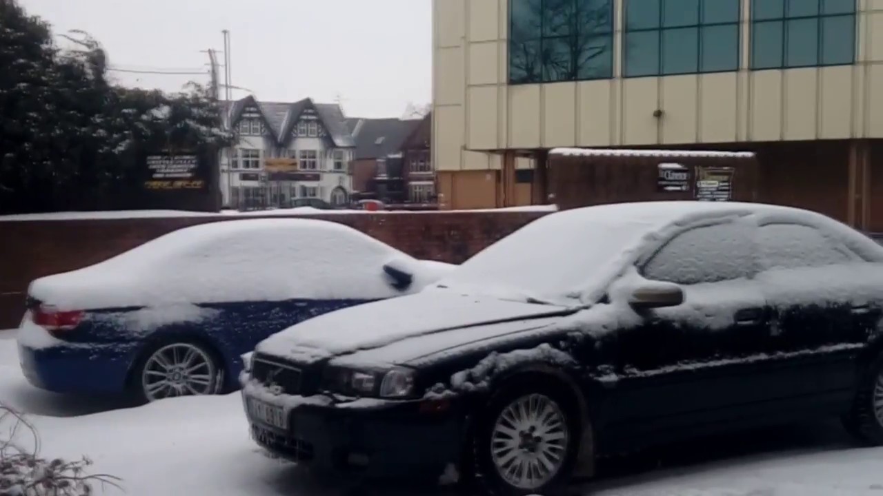 Beast of the East meets Newport, The day the snow fell.