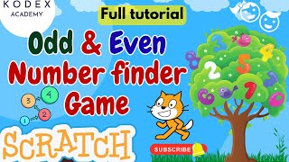 🔢🎮How to Create Odd & Even Number finder Game in Scratch | Math Game for Kids | Fun Math  by Kodex