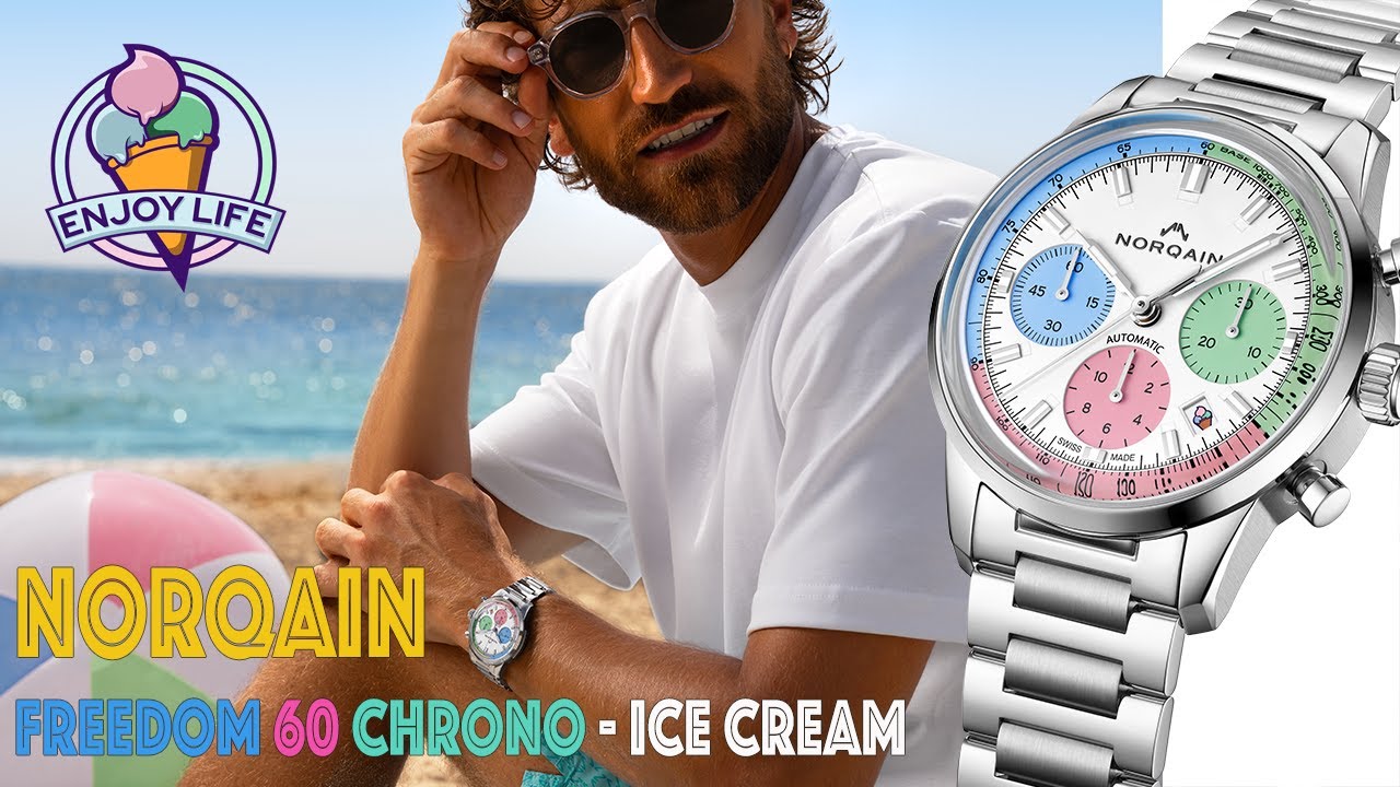 A watch for Summer - Norqain Freedom 60 Chrono Ice Cream - YouTube