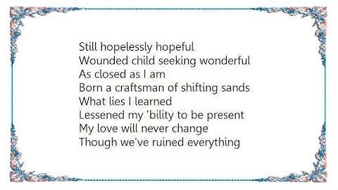 BT - The Only Constant Is Change Lyrics