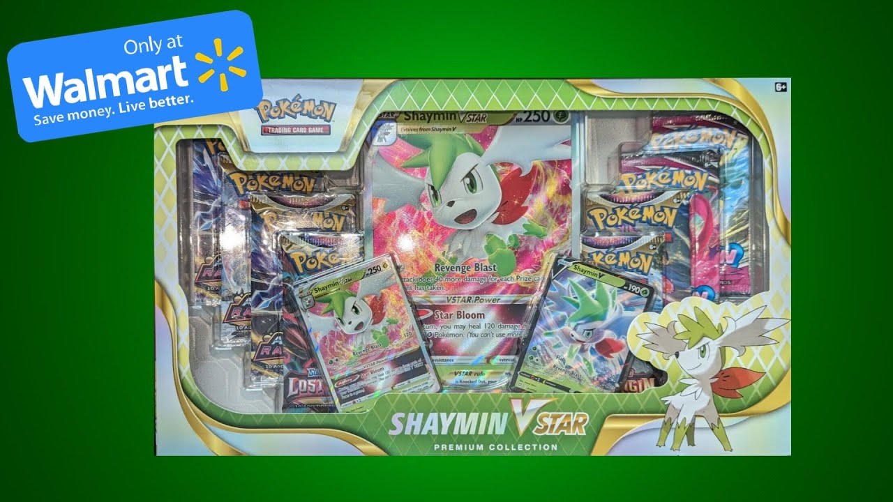 Pokemon Cards TCG Shaymin VSTAR Premium Collection Box Opening