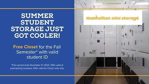 Summer Storage Just Got Cooler | Manhattan Mini Storage