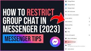 How to Restrict Group Chat in Messenger 2023 ( QUICK TUTORIAL) screenshot 3