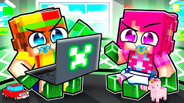 We Turned Into BABY HACKERS In Minecraft!