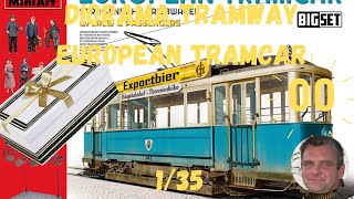 DIORAMA TRAMWAY EUROPEAN TRAMCAR 1/35 BOX OPENING