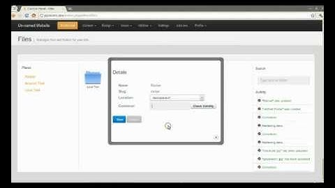 Overview of PyroCMS Files module