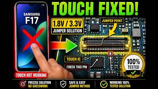 Samsung Galaxy F17 Touch Screen Not Working Solution | Touch Ways &amp; Jumper Repair
