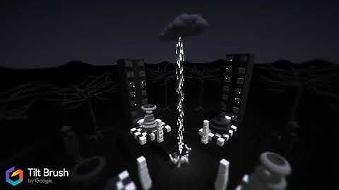 Watching Tilt Brush Gblocks Kodon music by corel