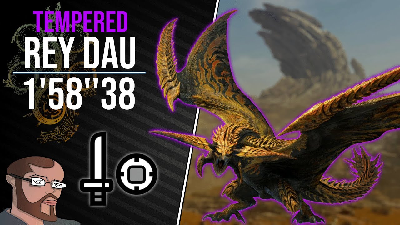 MH Wilds | Tempered Rey Dau Solo (Sword and Shield | SnS) - 1'58''38 ...