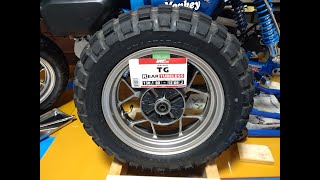 モンキー125タイヤIRC TGで林道川上牧丘線を走ってみる　初めての転倒