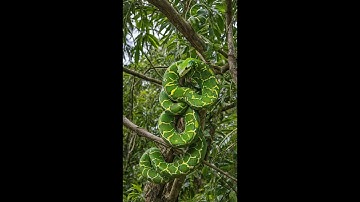 The Enigmatic Dance of the Green Tree Python: Nature