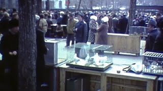 Moscow, the pet market, Russia 1978