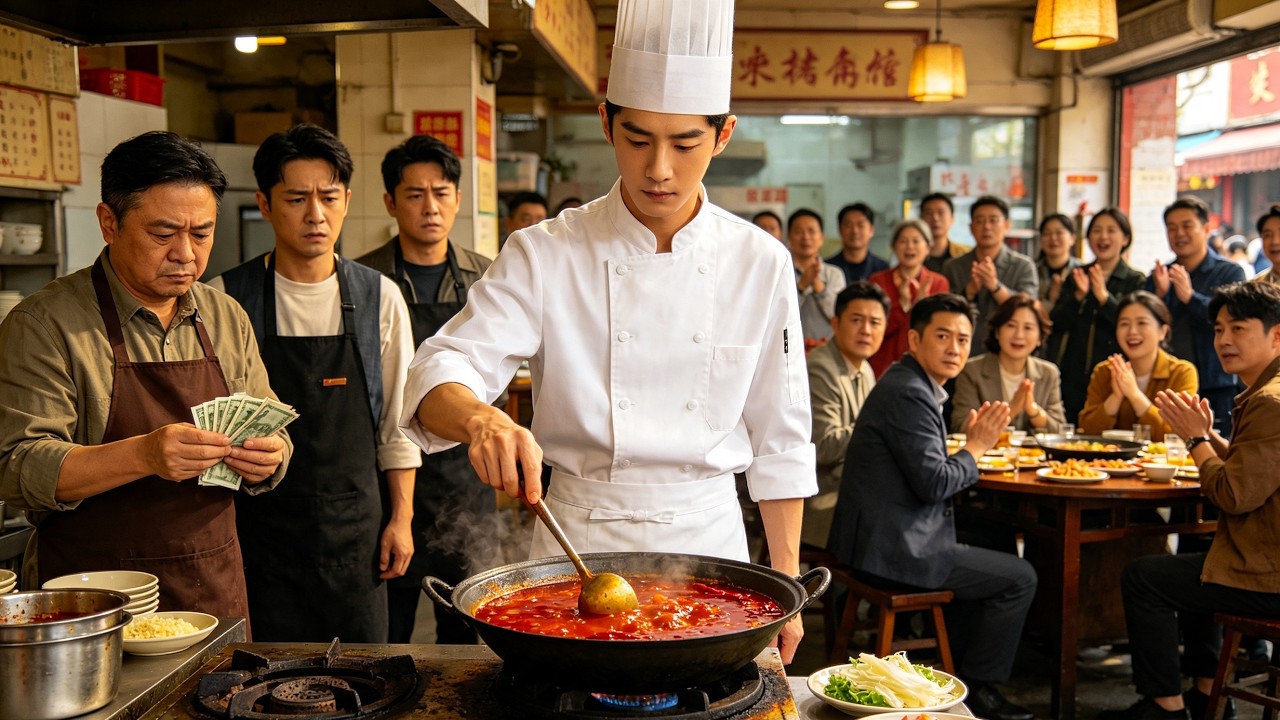 廚師林辰以祖傳老灶底料入股與堂哥合夥開店,年賺五百萬卻遭卸磨殺驢,自立門戶憑手藝擊敗黑心堂哥