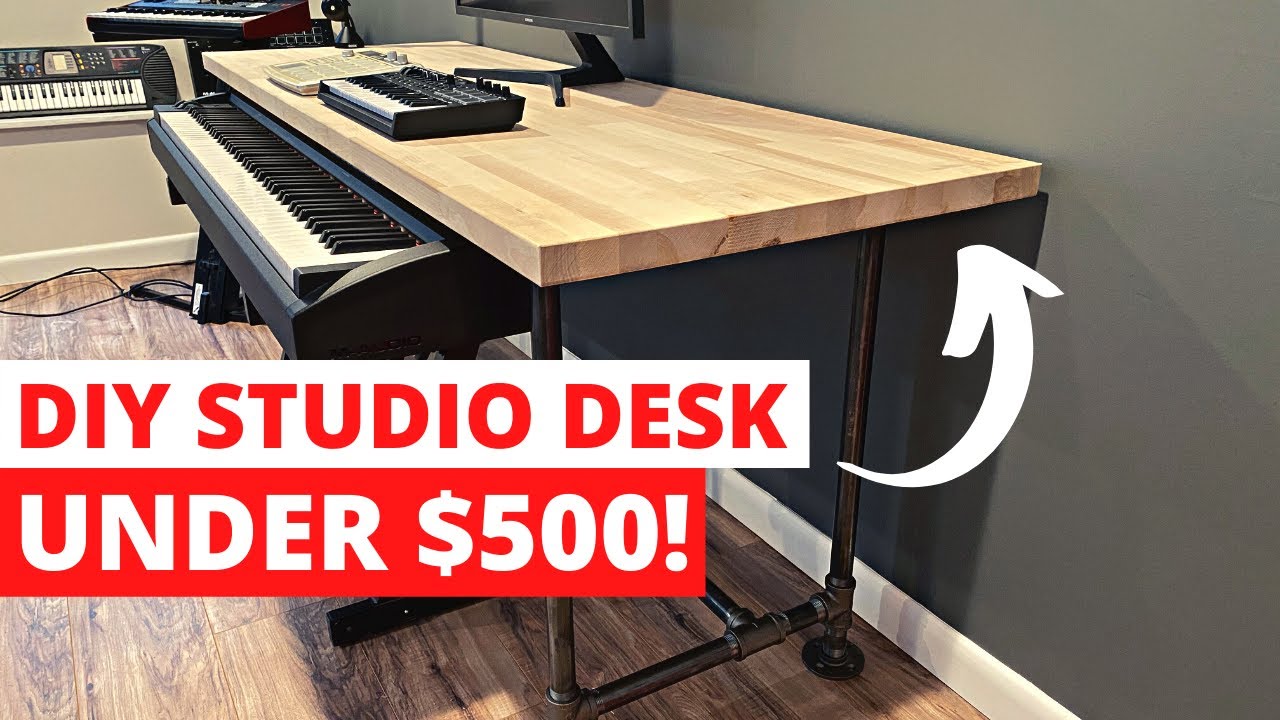 Building the Ultimate Music Studio Desk - Under $500! - DIY Tutorial -  YouTube