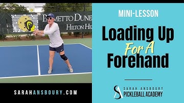 Loading Up for a Forehand - Mini-Lesson with Sarah Ansboury