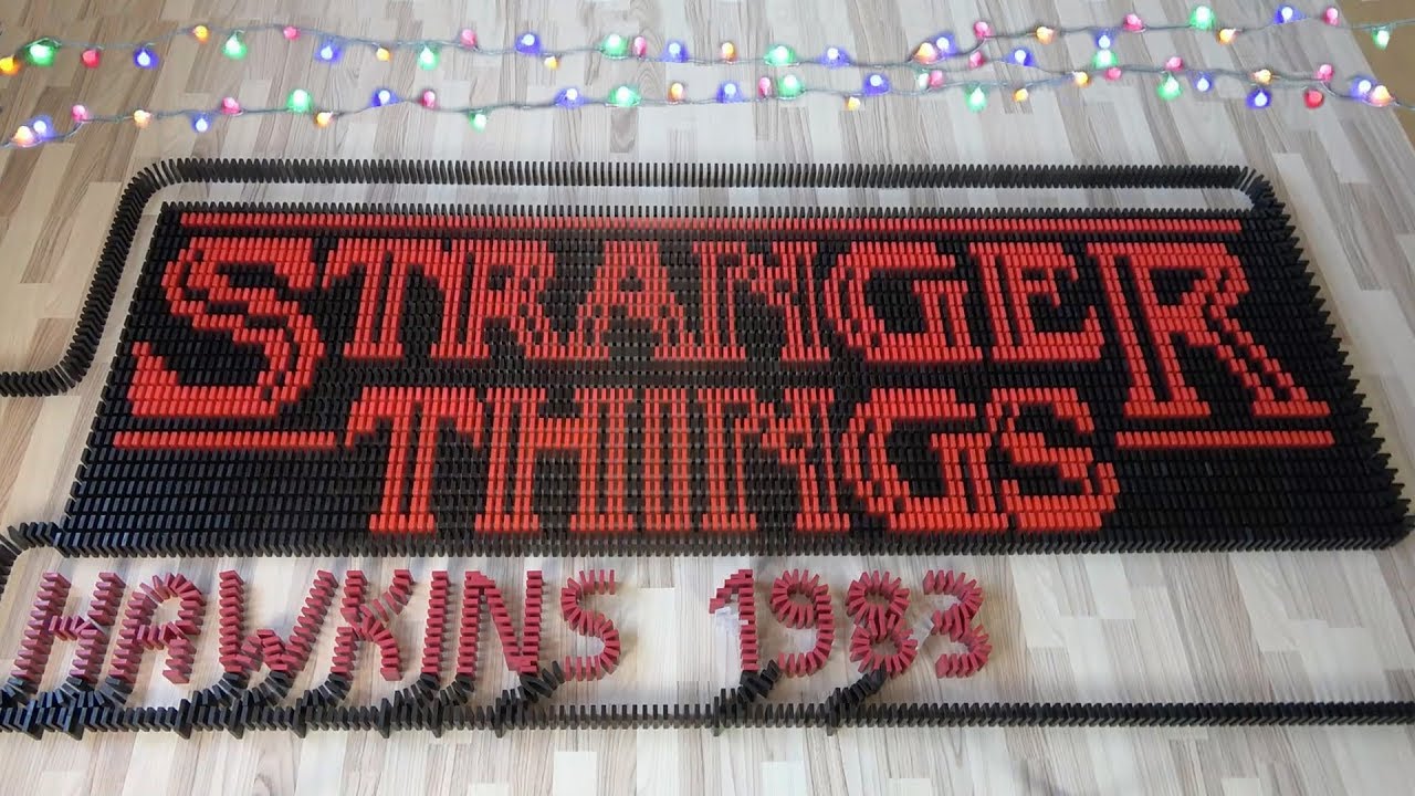 STRANGER THINGS in 33,000 dominoes (DominoERDMANN & ND Domino) YouTube