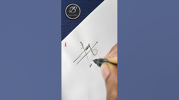 Signature for letter i #howtosign #signaturestyle #designart