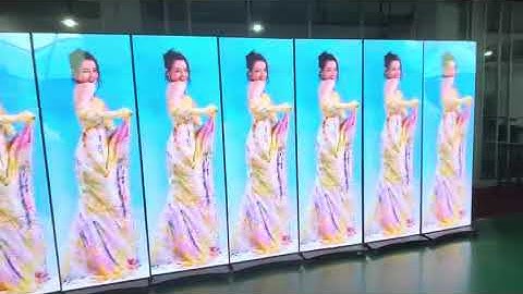 EP-S Series Splicing-Capable LED Poster Display | 640×1920mm Indoor Plug-in | P2.5 | Acrylic Cover