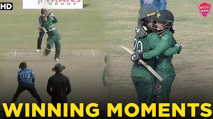 Winning Moments | Pakistan Women vs Sri Lanka Women | 2nd T20I 2022 | PCB | MN1L