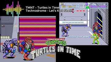 TMNT - Turtles In Time OST Soundtrack - Technodrome - Lets Kick Shell! Theme