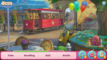 Manor Matters hidden objects #34 Town square hard level - failed in Ball and Handbag | Guitar, dog