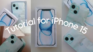 туториал на бумажный айфон | Tutorial on paper iPhone 15📱