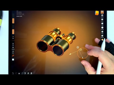 Vintage Binoculars in Nomad Sculpt