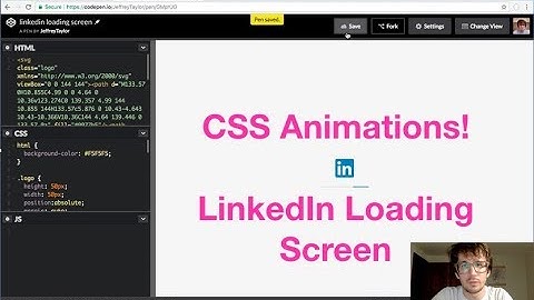 CSS Animation: LinkedIn Loading Screen