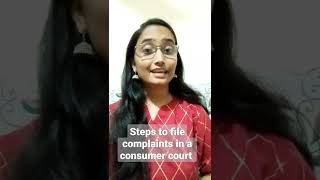 Steps to file complaint in a consumer court  #legalservices #steps #consumerlaw #law #shareformore