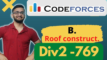 B. Roof Construction | Level B | Codeforces  | Codeforces Round 769 | Division 2 || Bit Magic