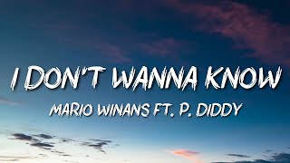 Mario Winans ft. P. Diddy - I Don't Wanna Know