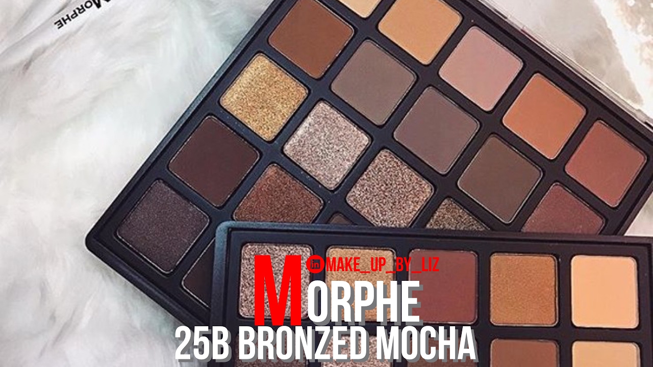 Caramel Mocha Smokey Shimmer Morphe 25B Bronzed Mocha Palette
