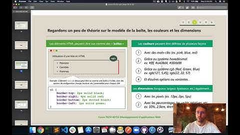Cours 03 (CSS 1) - 2.3 Modèle de la boîte, systèmes couleurs et dimensions
