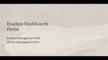 Demo: Exadata Fleet Management Dashboards