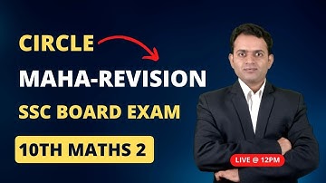 10th Maths 2 Circle Maha-Revision | On shot Revision | 10th Geometry Circle | Mahesh Prajapati
