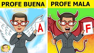 Maestra BUENA VS Maestra Mala | Situaciones Graciosas