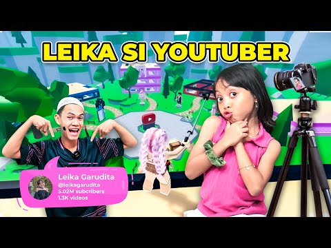 LEIKA DAN TOMPEL JADI YOUTUBER TERKENAL DI DUNIA 😍🥰 [ROBLOX INDONESIA]