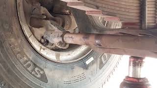 how to front wheel alignment work || hino truck