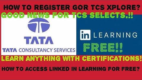 TCS Xplore login guide|How to access linked in learning free courses??!