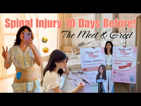 Sudden Back Injury❗️Meet & Greet Prep Vlog ❤️