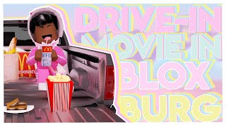 TEEN GOES TO A DRIVE-IN MOVIE FOR SUMMER BREAK IN BLOXBURG! | bloxburg roleplay