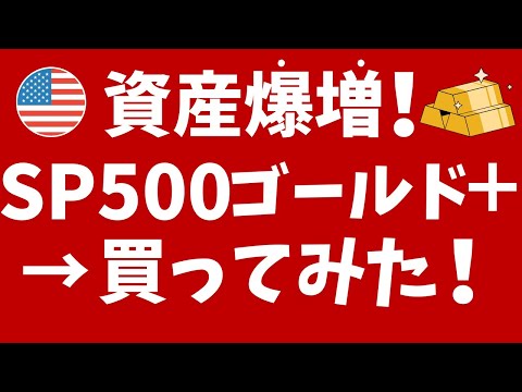 【資産爆増】S&P500ゴールドプラス→買ってみた！米国株と ...