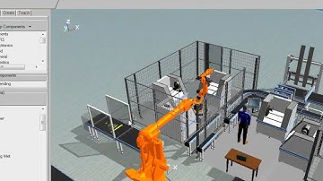 Machine Tending simulation component library from Visual Components
