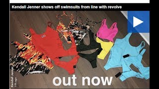 Kendall Jenner shows off swimsuits from line with revolve