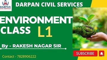 L- 1। ENVIRONMENT CLASS ।‌ MPPSC MAINS । PAPER 3 UNIT 9 । पर्यावरण- परिभाषा क्षेत्र, घटक, आयाम