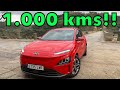 Hyundai KONA eléctrico 2021 RETO 1.000 kms ¿Conseguiremos superarlo? Viaje coche eléctrico MOTORK